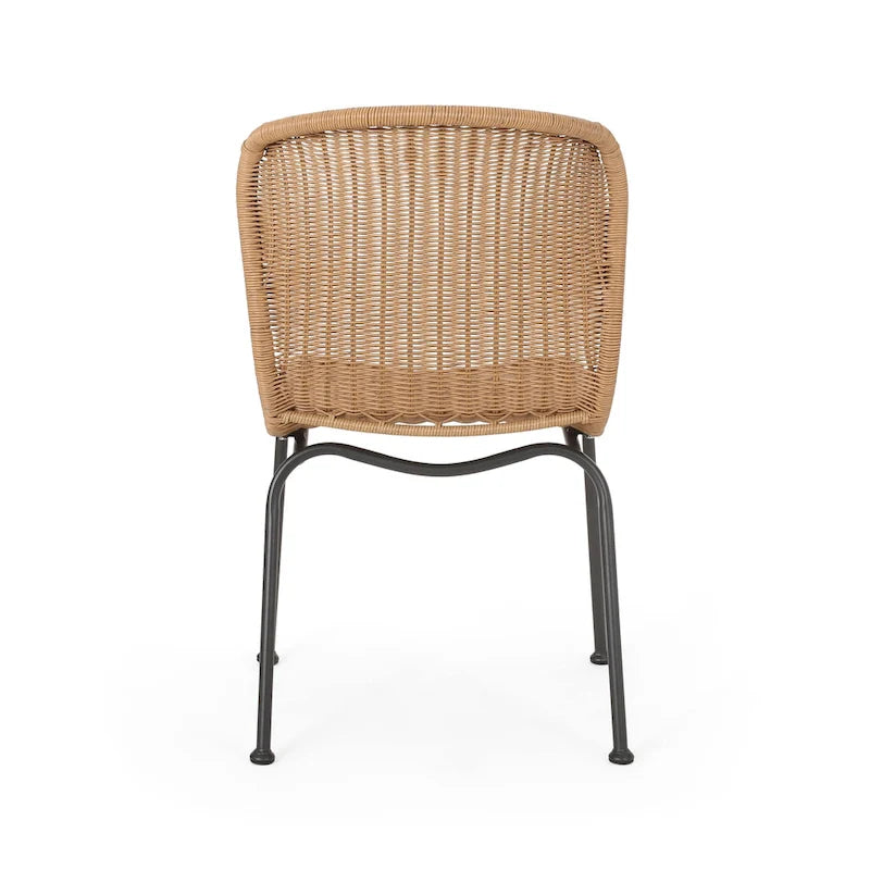 Spinnaker Outdoor Boho Wicker Dining Chair (Set of 2) by Christopher Knight Home - 20.25 W x 25.50 D x 34.75 H