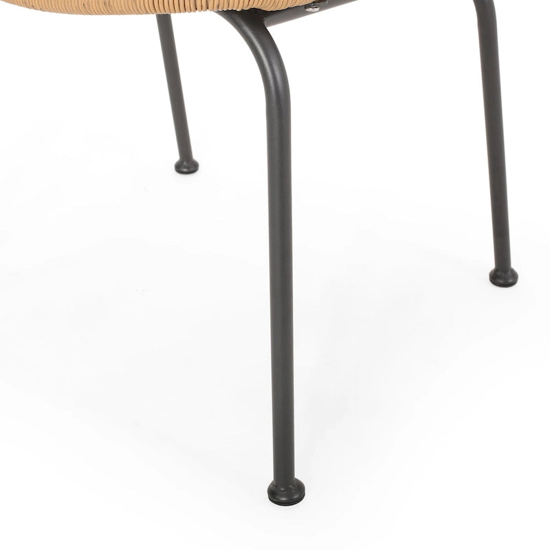Spinnaker Outdoor Boho Wicker Dining Chair (Set of 2) by Christopher Knight Home - 20.25 W x 25.50 D x 34.75 H