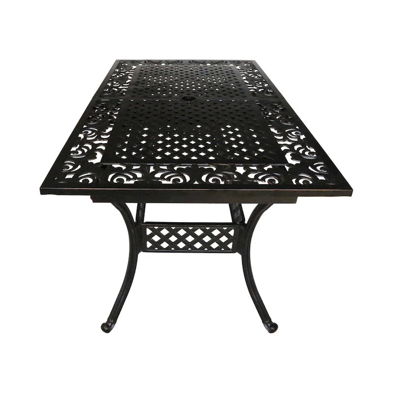 Phoenix Outdoor 64 - 81Expandable Cast Aluminum Dining Table by Christopher Knight Home