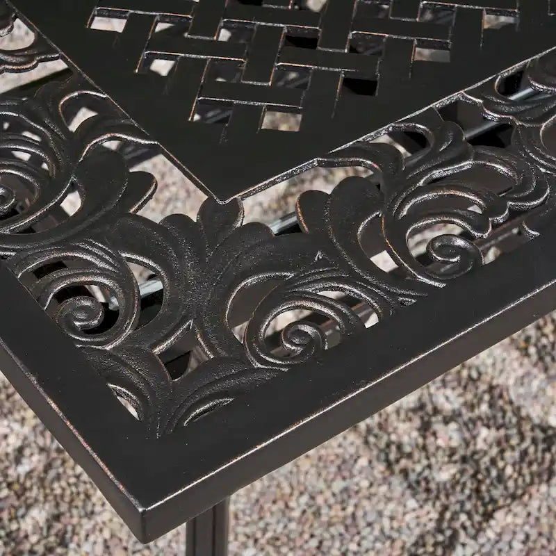 Phoenix Outdoor 64 - 81Expandable Cast Aluminum Dining Table by Christopher Knight Home