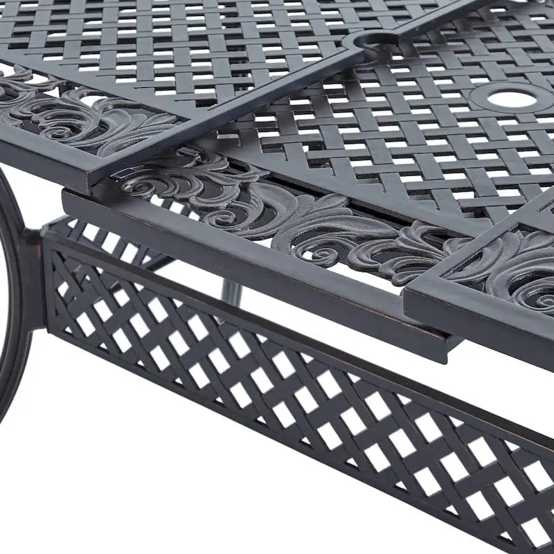 Phoenix Outdoor 64 - 81Expandable Cast Aluminum Dining Table by Christopher Knight Home