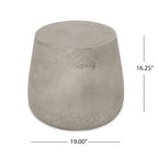 Orion Outdoor Contemporary Lightweight Concrete Accent Side Table by Christopher Knight Home - 19.00W x 19.00D x 16.25H