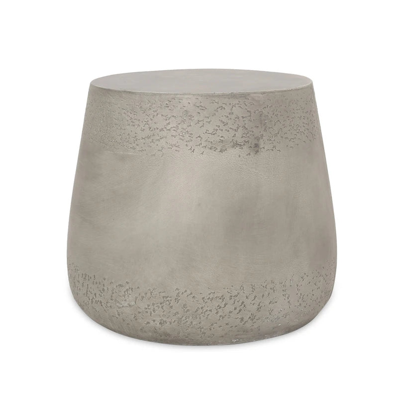 Orion Outdoor Contemporary Lightweight Concrete Accent Side Table by Christopher Knight Home - 19.00W x 19.00D x 16.25H