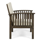 Casa Acacia Outdoor Acacia Wood Club Chairs(Set of 2) by Christopher Knight Home