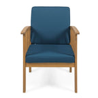 Casa Acacia Outdoor Acacia Wood Club Chairs(Set of 2) by Christopher Knight Home