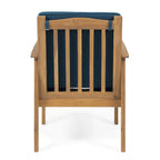 Casa Acacia Outdoor Acacia Wood Club Chairs(Set of 2) by Christopher Knight Home