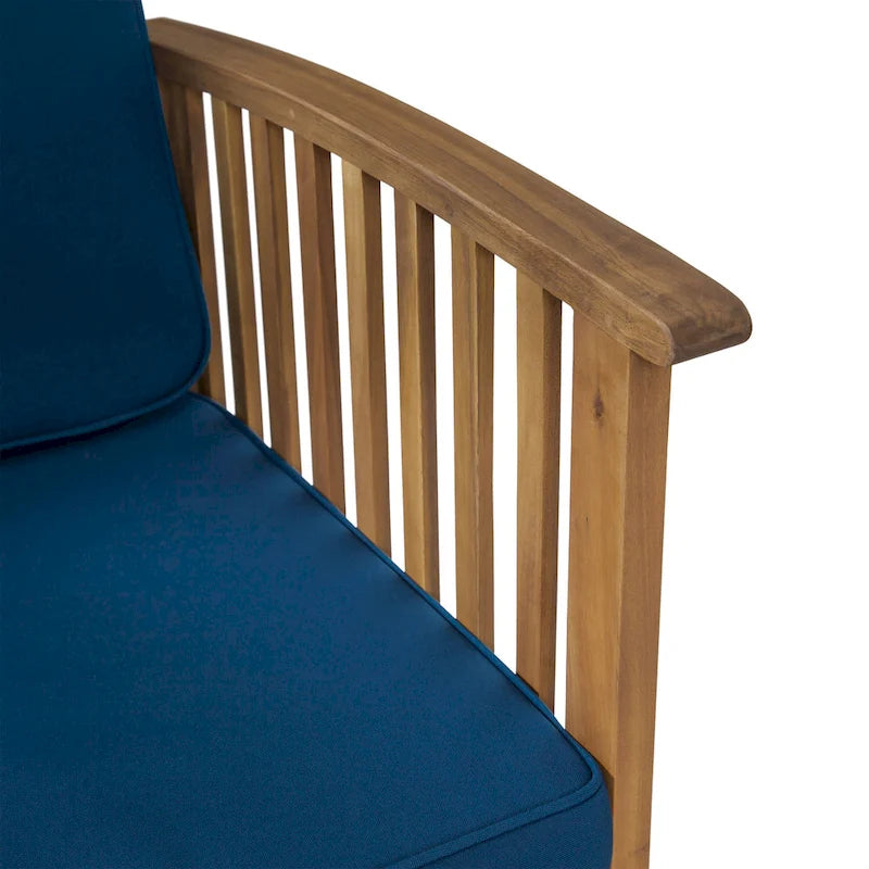 Casa Acacia Outdoor Acacia Wood Club Chairs(Set of 2) by Christopher Knight Home