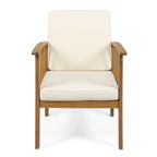 Casa Acacia Outdoor Acacia Wood Club Chairs(Set of 2) by Christopher Knight Home