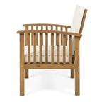 Casa Acacia Outdoor Acacia Wood Club Chairs(Set of 2) by Christopher Knight Home