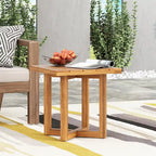 Hamel Outdoor Acacia Wood Square Side Table by Christopher Knight Home