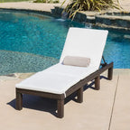 Jamaica Outdoor Chaise Lounge with Cushion (Set of 2) by Christopher Knight Home