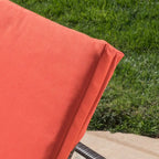 Jamaica Outdoor Chaise Lounge with Cushion (Set of 2) by Christopher Knight Home