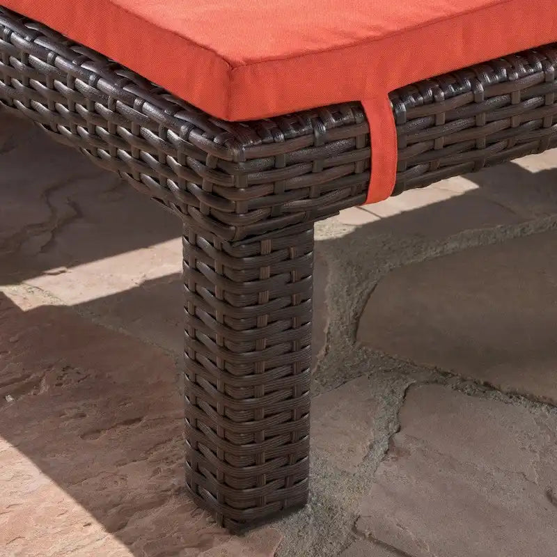 Jamaica Outdoor Chaise Lounge with Cushion (Set of 2) by Christopher Knight Home