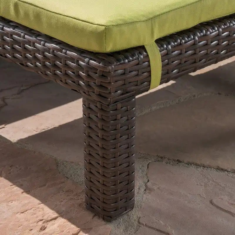 Jamaica Outdoor Chaise Lounge with Cushion (Set of 2) by Christopher Knight Home