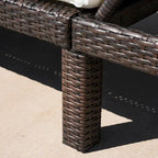 Jamaica Outdoor Chaise Lounge with Cushion (Set of 2) by Christopher Knight Home