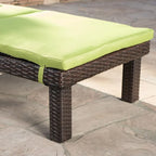 Jamaica Outdoor Chaise Lounge with Cushion (Set of 2) by Christopher Knight Home