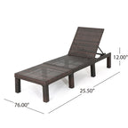 Jamaica Outdoor Chaise Lounge with Cushion (Set of 2) by Christopher Knight Home