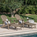 Hayle Reclining Wood Adirondack Chair (Set of 2) by Christopher Knight Home