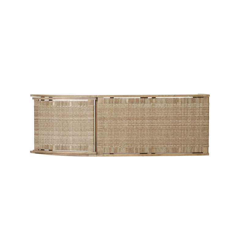 Benfield Outdoor Acacia Wood and Flat Wicker Chaise Lounge by Christopher Knight Home