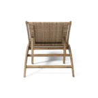 Benfield Outdoor Acacia Wood and Flat Wicker Chaise Lounge by Christopher Knight Home