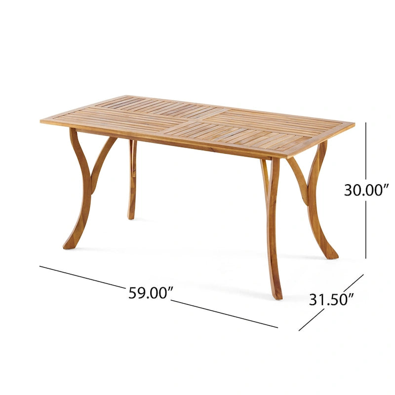 Hermosa7 Piece Acacia Wood Dining Set by Christopher Knight Home