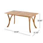 Hermosa7 Piece Acacia Wood Dining Set by Christopher Knight Home