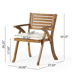 Hermosa7 Piece Acacia Wood Dining Set by Christopher Knight Home
