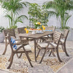 Hermosa7 Piece Acacia Wood Dining Set by Christopher Knight Home