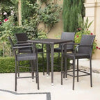 Colbin Wicker Outdoor 5-piece Bar Set by Christopher Knight Home