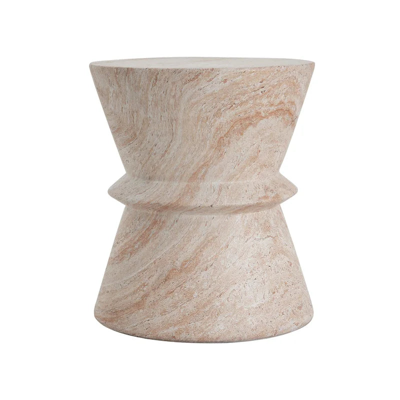 Aragon Outdoor Lightweight Concrete Side Table by Christopher Knight Home