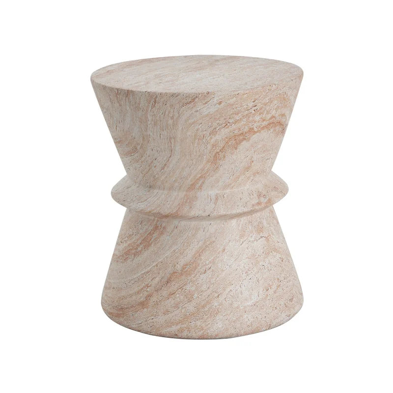 Aragon Outdoor Lightweight Concrete Side Table by Christopher Knight Home