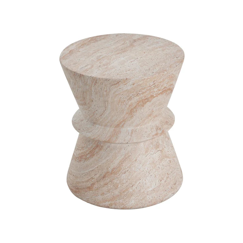 Aragon Outdoor Lightweight Concrete Side Table by Christopher Knight Home