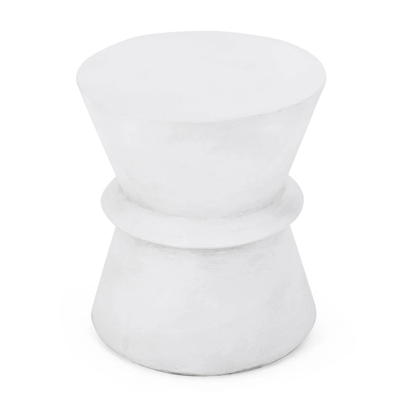 Aragon Outdoor Lightweight Concrete Side Table by Christopher Knight Home