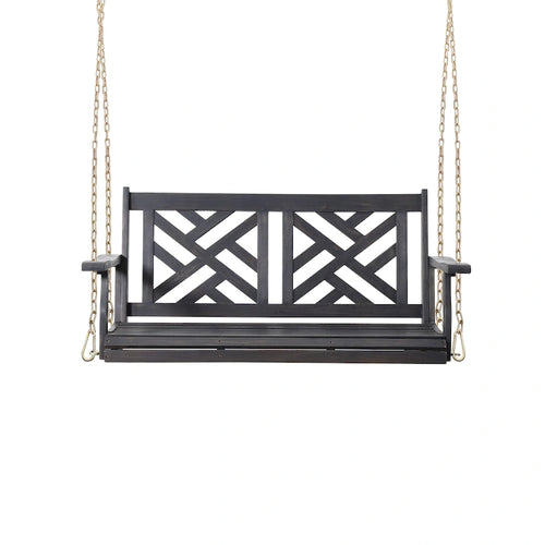 Alejandro Outdoor Acacia Wood Outdoor Hanging Porch Swing by Christopher Knight Home