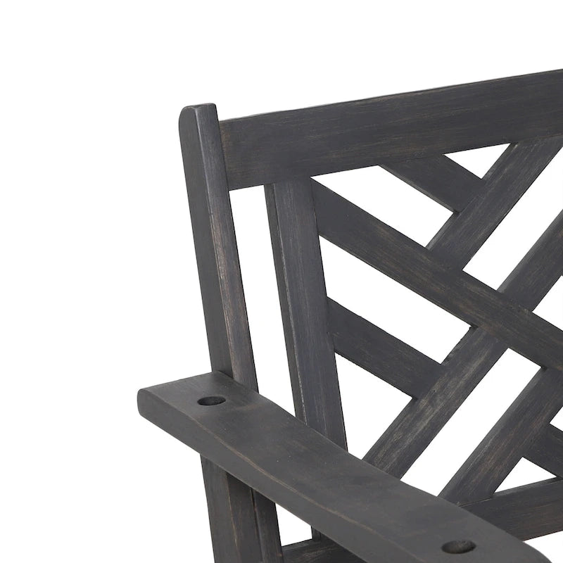 Alejandro Outdoor Acacia Wood Outdoor Hanging Porch Swing by Christopher Knight Home