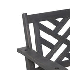 Alejandro Outdoor Acacia Wood Outdoor Hanging Porch Swing by Christopher Knight Home