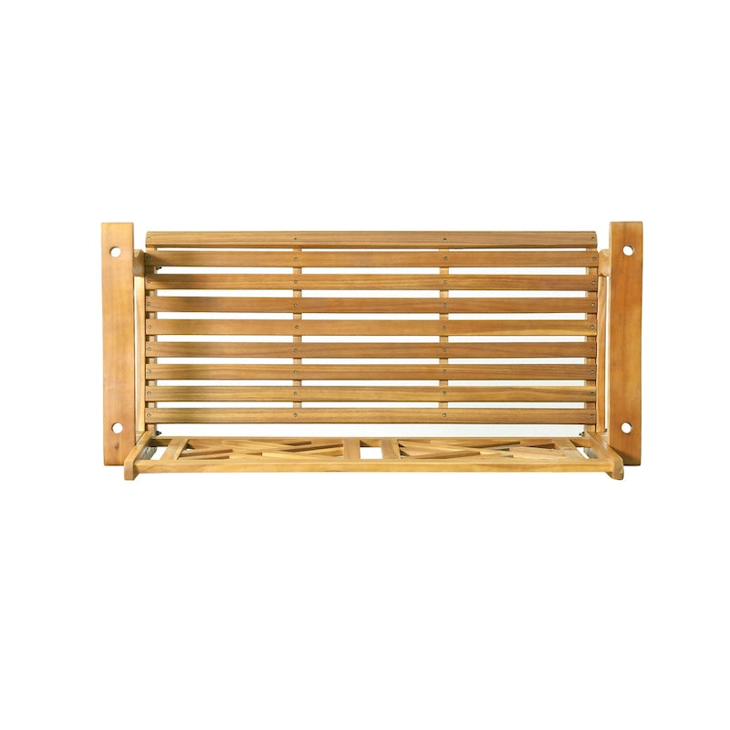 Alejandro Outdoor Acacia Wood Outdoor Hanging Porch Swing by Christopher Knight Home
