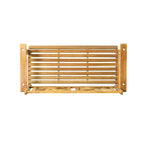 Alejandro Outdoor Acacia Wood Outdoor Hanging Porch Swing by Christopher Knight Home
