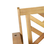 Alejandro Outdoor Acacia Wood Outdoor Hanging Porch Swing by Christopher Knight Home
