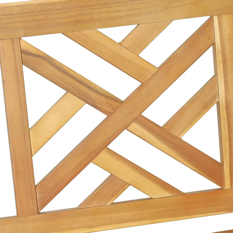 Alejandro Outdoor Acacia Wood Outdoor Hanging Porch Swing by Christopher Knight Home