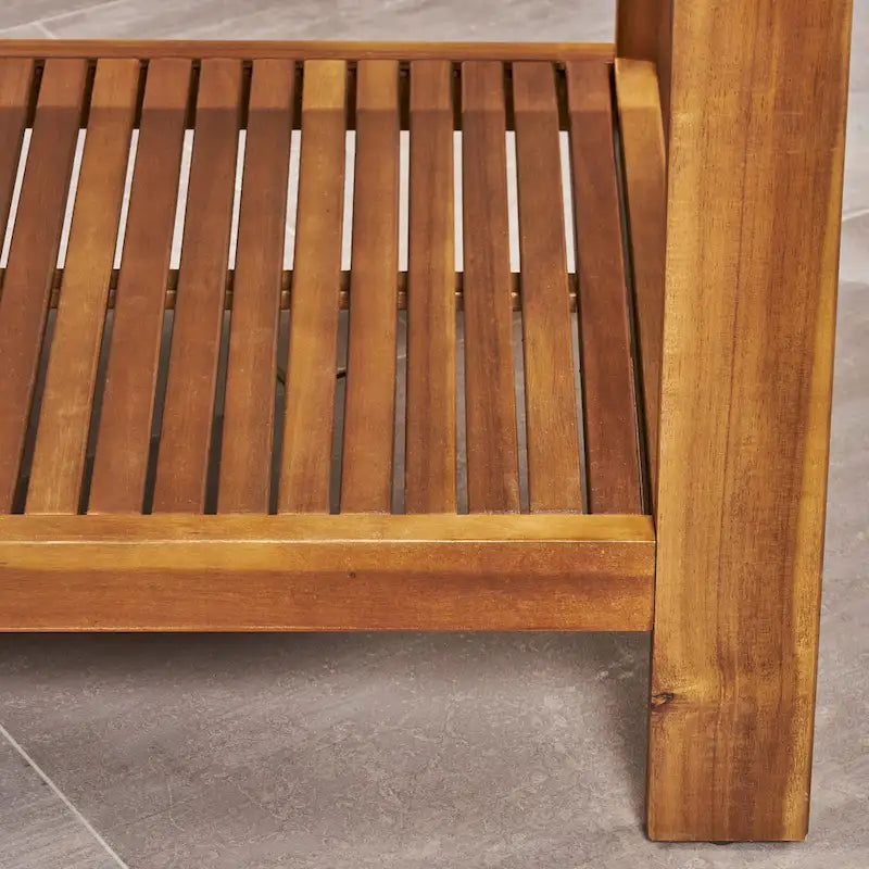 Grenada 4-pc. Outdoor Wood Chat Set by Christopher Knight Home