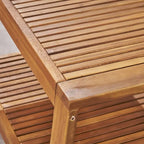 Grenada 4-pc. Outdoor Wood Chat Set by Christopher Knight Home