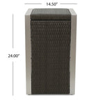 Cape Coral Mesh and Aluminum 3-piece Chaise Lounge with End Table Set by Christopher Knight Home