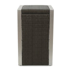 Cape Coral Mesh and Aluminum 3-piece Chaise Lounge with End Table Set by Christopher Knight Home