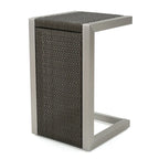 Cape Coral Mesh and Aluminum 3-piece Chaise Lounge with End Table Set by Christopher Knight Home