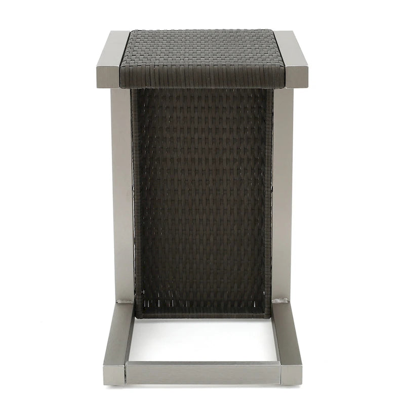 Cape Coral Mesh and Aluminum 3-piece Chaise Lounge with End Table Set by Christopher Knight Home