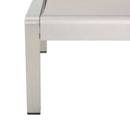 Cape Coral Mesh and Aluminum 3-piece Chaise Lounge with End Table Set by Christopher Knight Home