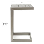 Cape Coral Mesh and Aluminum 3-piece Chaise Lounge with End Table Set by Christopher Knight Home