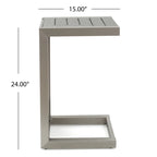Cape Coral Mesh and Aluminum 3-piece Chaise Lounge with End Table Set by Christopher Knight Home