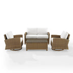Crosley Bradenton 4Pc Swivel Rocker Conversation Set
